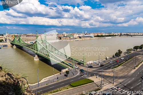 Image of Liberty Bridge in Budapest.