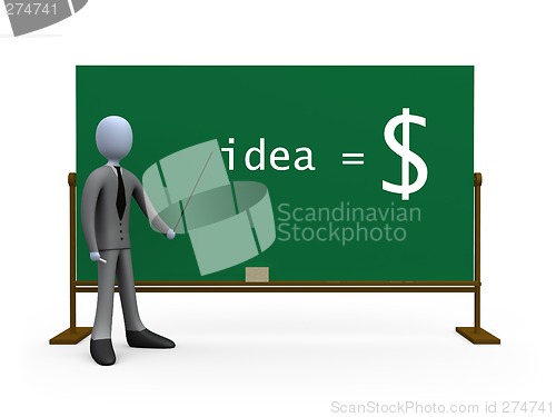 Image of Idea equals money