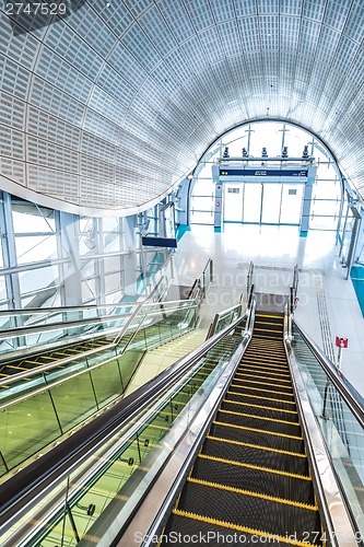 Image of Automatic Stairs at Dubai Metro Station