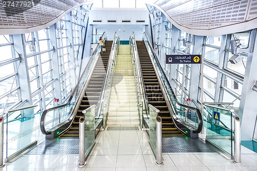 Image of Automatic Stairs at Dubai Metro Station