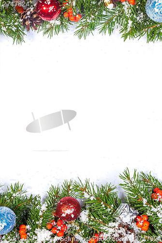 Image of Christmas background. Eve framework