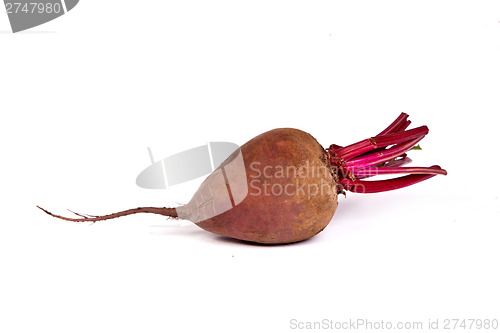 Image of Fresh red beet isolated on  white