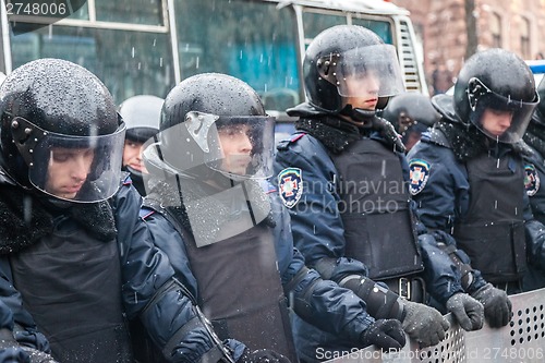 Image of Protest on Euromaydan in Kiev against the president Yanukovych