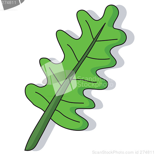 Image of Cartoon leaf