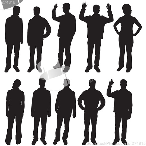 Image of People silhouettes