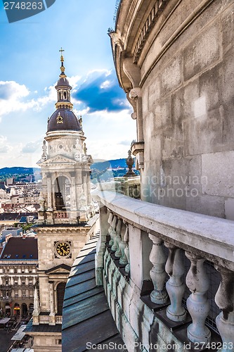 Image of Aerial view at Budapest from the top of St Stephen Basilica