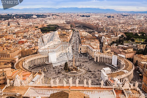 Image of Rome, Italy. Peter's Square in Vatican