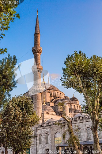 Image of The Blue Mosque, (Sultanahmet Camii), Istanbul, Turkey