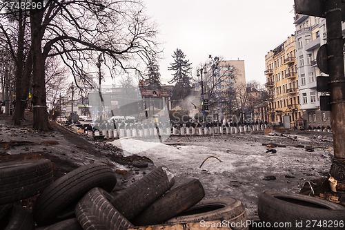 Image of Protest Against "Dictatorship" In Ukraine Turns Violent