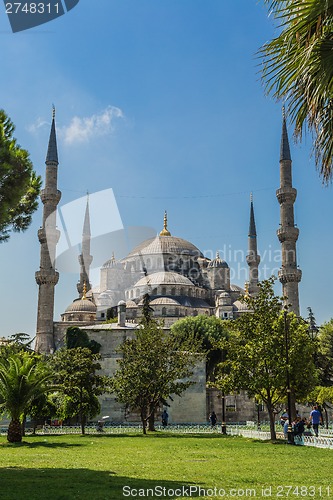 Image of The Blue Mosque, (Sultanahmet Camii), Istanbul, Turkey