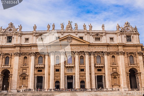 Image of St. Peter's Basilica in Vatican City in Rome, Italy.