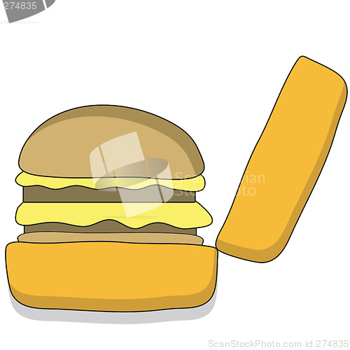 Image of Cartoon Beefburger