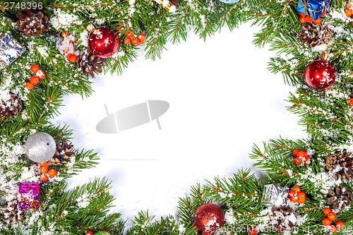 Image of Christmas background. Eve framework