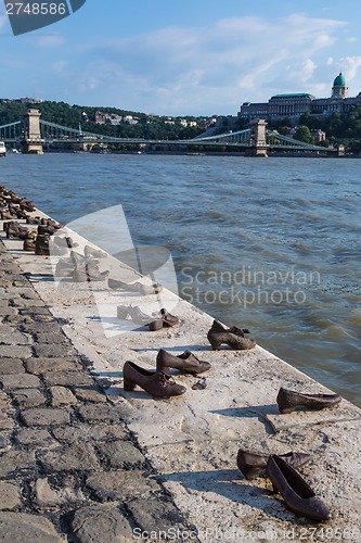 Image of Shoes on the Danube, a monument to Hungarian Jews shot in the se