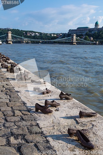Image of Shoes on the Danube, a monument to Hungarian Jews shot in the se