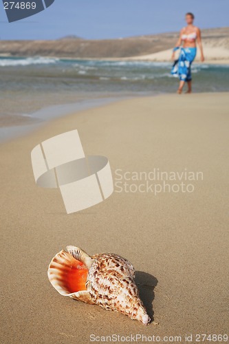 Image of Conch and Woman