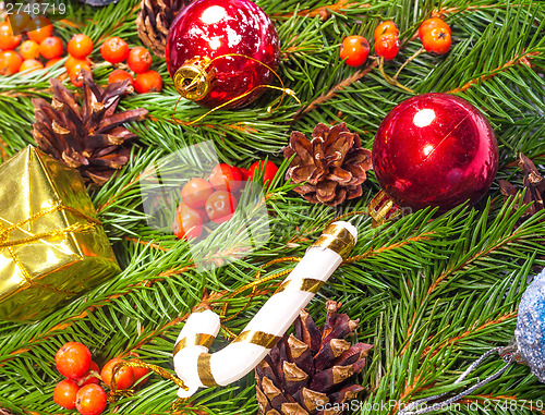 Image of Christmas background. Eve framework