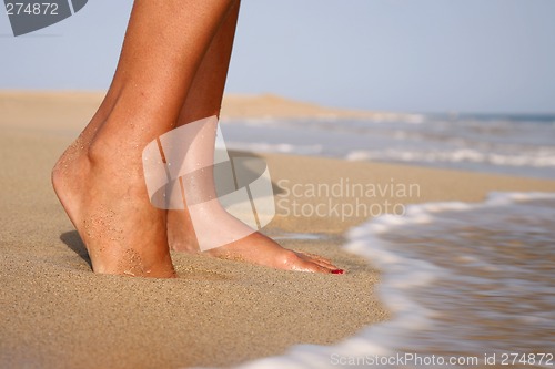 Image of Feet on Beach