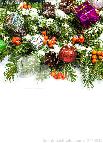 Image of Christmas background. Eve framework
