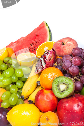 Image of Huge group of fresh fruits