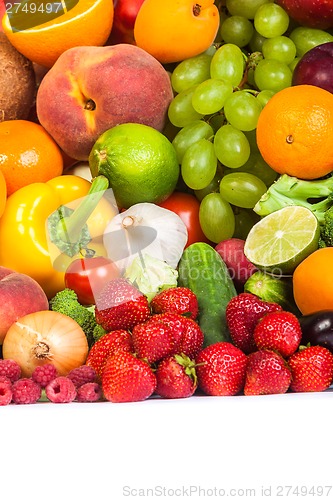 Image of Huge group of fresh fruits