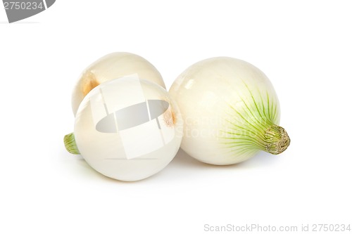 Image of Group of a onions, isolated on white