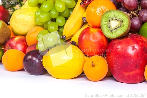 Image of Huge group of fresh fruits