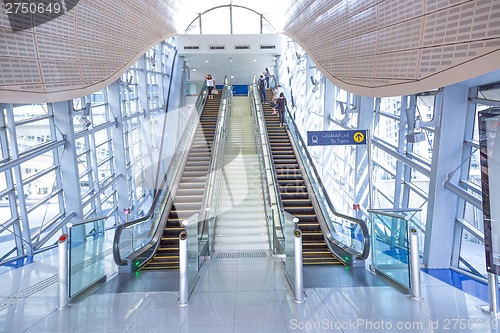 Image of Automatic Stairs at Dubai Metro Station