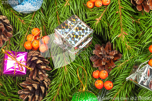 Image of Christmas background. Eve framework