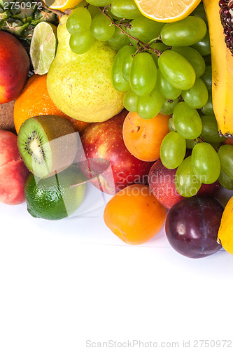 Image of Huge group of fresh fruits