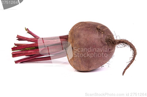 Image of Fresh red beet isolated on  white