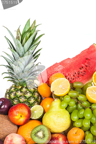 Image of Huge group of fresh fruits