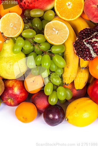 Image of Huge group of fresh fruits