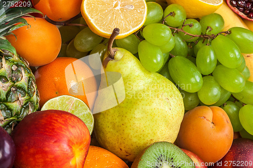 Image of Huge group of fresh fruits