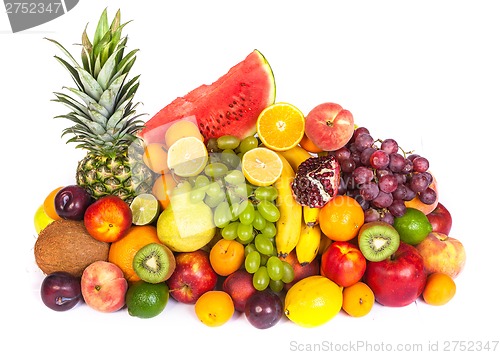 Image of Huge group of fresh fruits