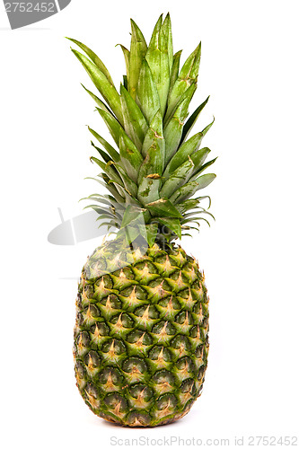 Image of Single pineapple isolated on white