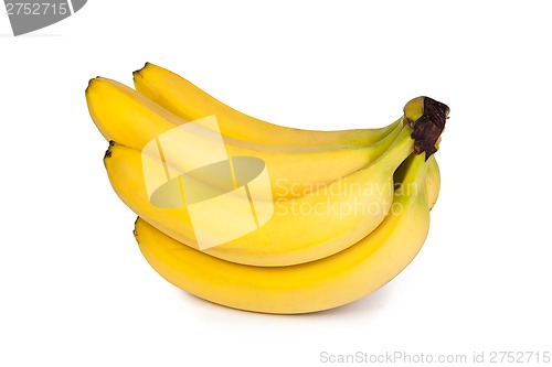 Image of A bunch of bananas isolated