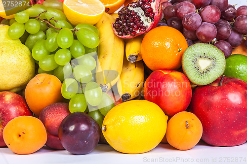 Image of Huge group of fresh fruits