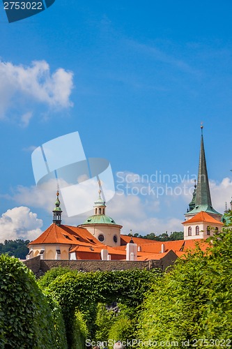 Image of Cityscape of Prague in summer.