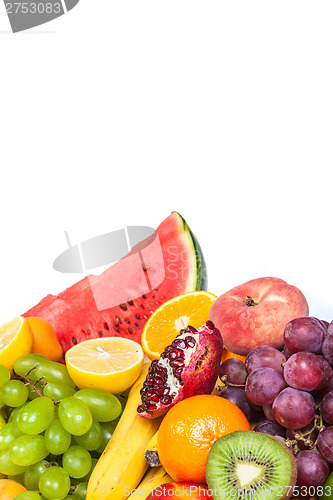 Image of Huge group of fresh fruits