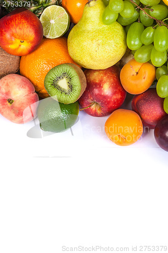 Image of Huge group of fresh fruits