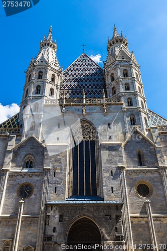 Image of Horse-drawn Carriage in Vienna at the famous Stephansdom Cathedr