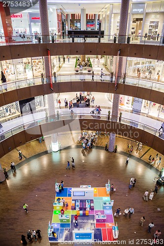 Image of Interior View of Dubai Mall - world's largest shopping mall