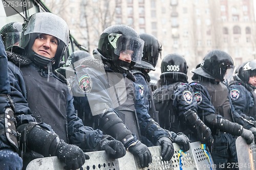 Image of Protest on Euromaydan in Kiev against the president Yanukovych