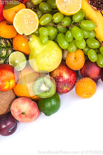 Image of Huge group of fresh fruits