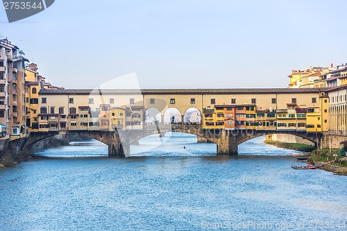 Image of Bridge Ponte Vecchio in Florence, Italy