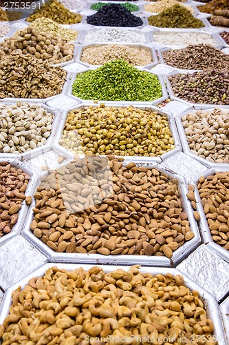 Image of Dried fruit and nuts mix in Dubai market