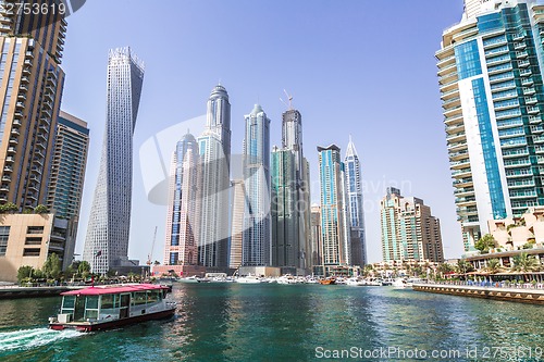 Image of Dubai Marina cityscape, UAE