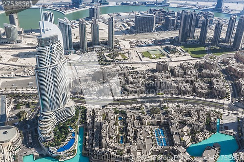 Image of Address Hotel in the downtown Dubai area overlooks the famous da