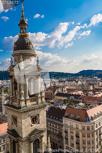 Image of Aerial view at Budapest from the top of St Stephen Basilica